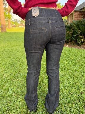 Boom Boom Jeans Vintage NWT Bootcut Jeans Dark Wash High Rise Stretch Size Small